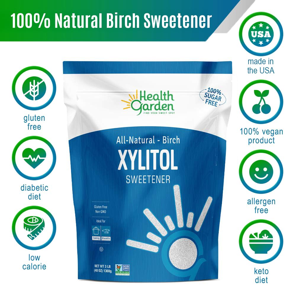 Health Garden Birch Xylitol Sweetener - Xylitol Sugar Substitute - 15 oz