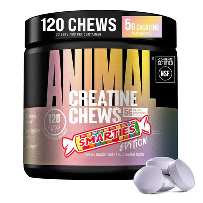 Animal Creatine Monohydrate Chews for Men & Women | Fruit Punch 120 Count