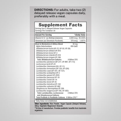 Piping Rock Bloat and Metabolism Probiotic | 60 Capsules | 14 Strain Probiotic Blend | Supports Regularity and Cellular Energy for Men and Women | Non-GMO, Gluten Free