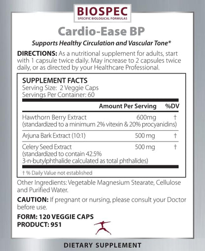 BIOSPEC NUTRITIONALS Cardio-Ease BP Support Circulation and Cardiovascular System*