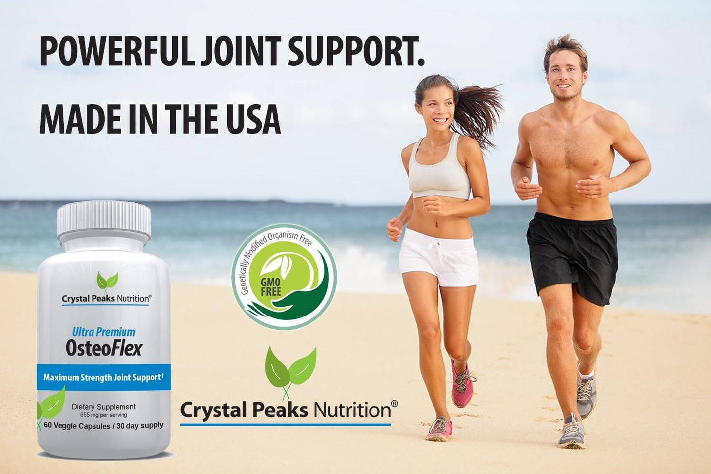 Organic Curcuminoids Osteoflex - Natural Turmeric & Bioperine for Optimal Absorption and Maximum Joint Support. 60 Capsules, 30-Day Supply