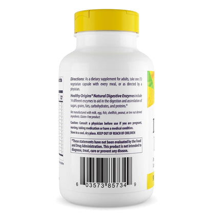 Healthy Origins Digestive Enzymes Broad Spectrum, 180 Veggie Caps