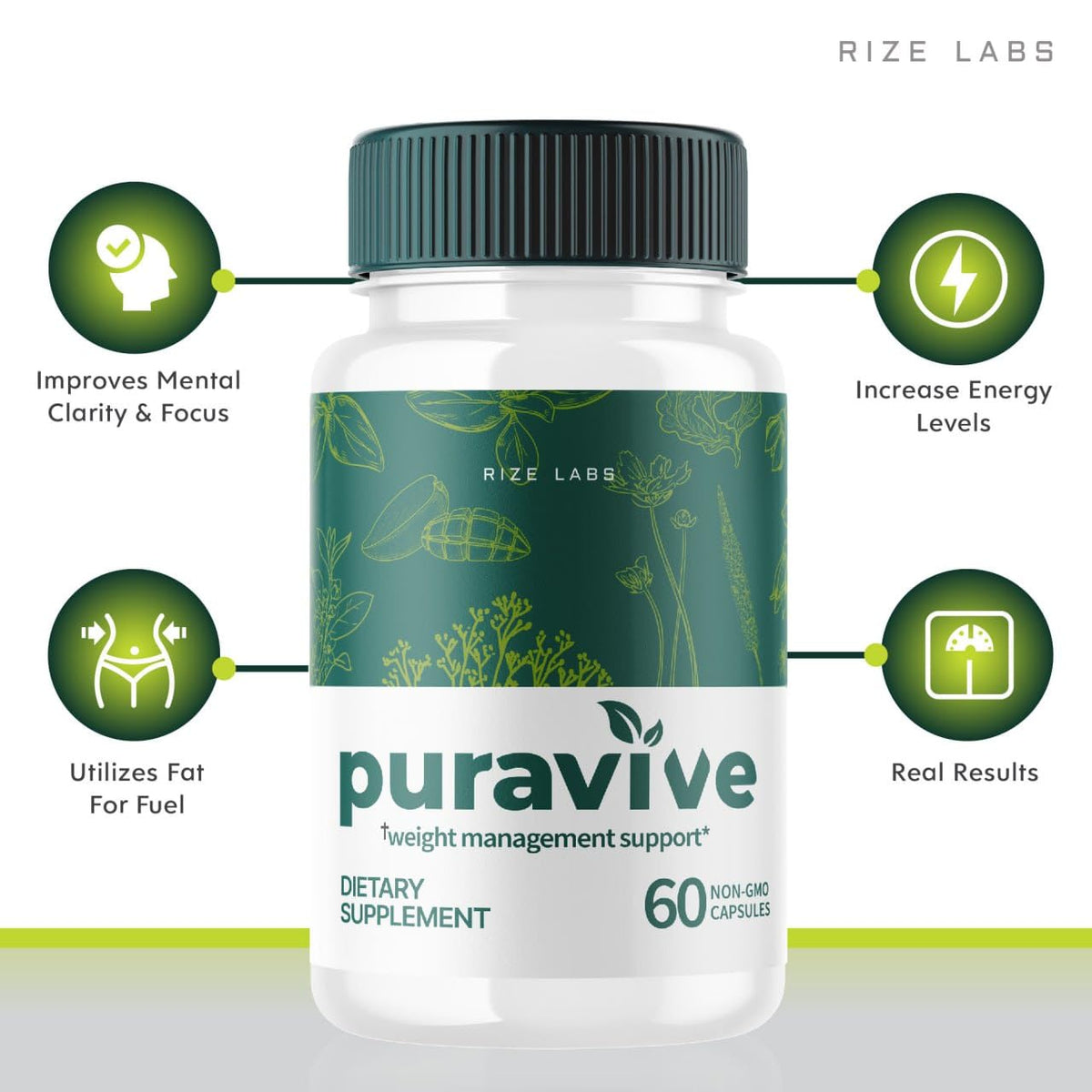 (5 Pack) Puravive Weight Health Pills, Puravive Exotic Rice Capsules Reviews, Purevive