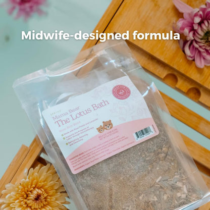 SPRIGS The Lotus Bath, 5.2 Oz | Herbal Water Birth Blend | Bathtub Additive with Soothing Natural Ingredients - Organic Rose, Chamomile, Lemongrass & Lavender | Relaxing Labor & Delivery Aromatherapy
