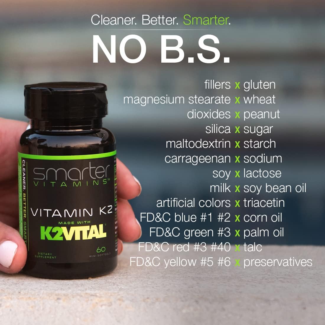 Vitamin K2 MK7 100mcg with K2VITAL for Bone & Heart Support – 60 Softgels | Made with K2VITAL MK-7 and kale powder in convenient liquid softgels for daily vitamin K2 supplementation.