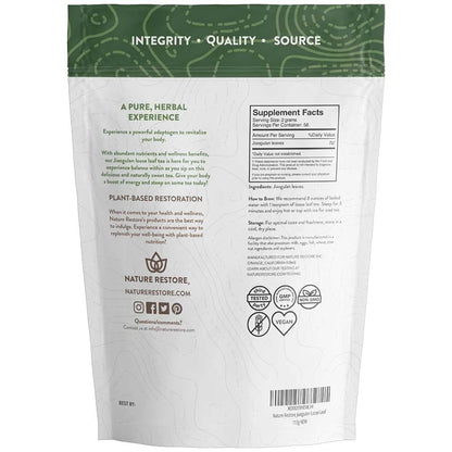 Nature Restore Organic Gynostemma Loose Leaf Tea (4 oz). Pure Jiaogulan Southern Ginseng. Natural AMPK Metabolic Activator & Longevity Adaptogen. Caffeine-Free Evening Green Tea Alternative