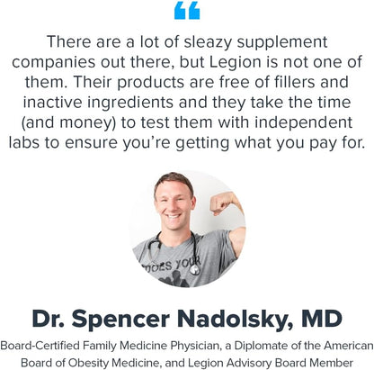LEGION Immune- Immune Booster for Adults, Natural Immunity System Support w/Vitamin C (500mg), American Ginseng, Guduchi, and Garlic Supplement.