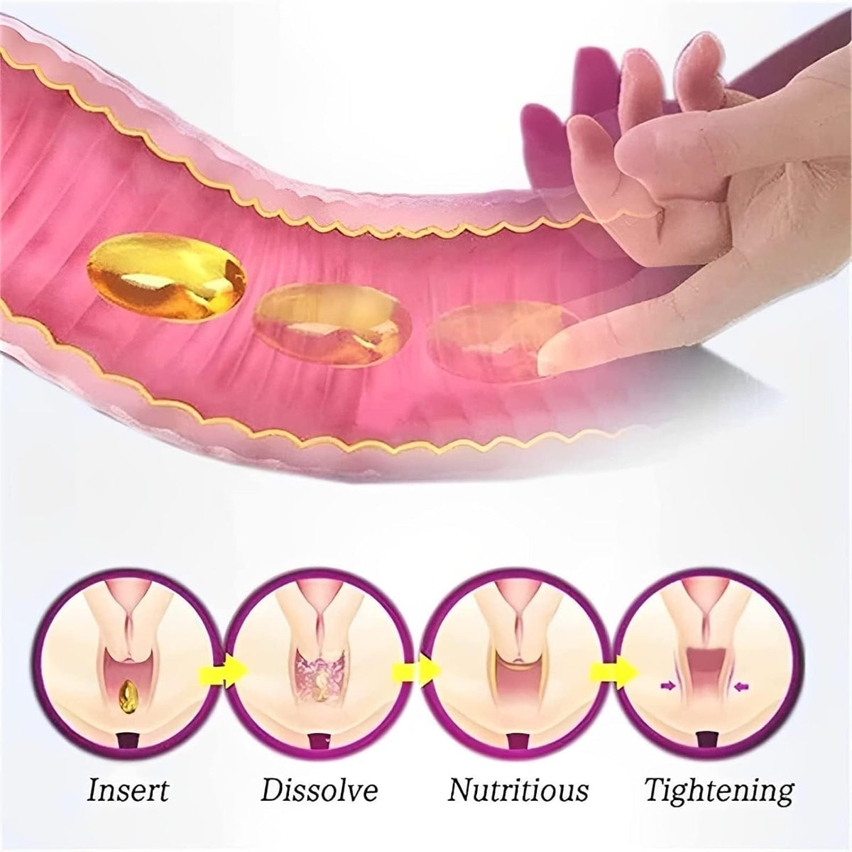 Zahawei Aafq Natural Repair Capsules - 7pcs/Bag Aafq Capsules for Women