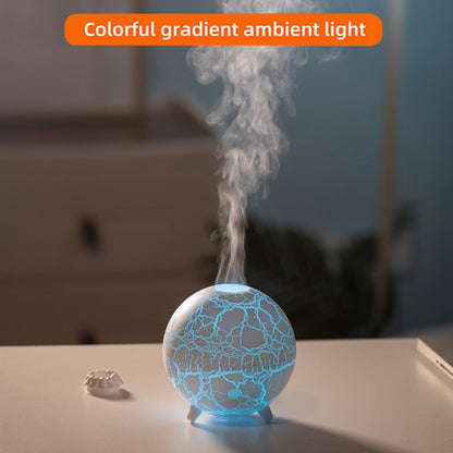 Volcano Humidifier Flame Aromatherapy Diffuser, 7 Colors Flame 200ml Essential Oil Diffusers