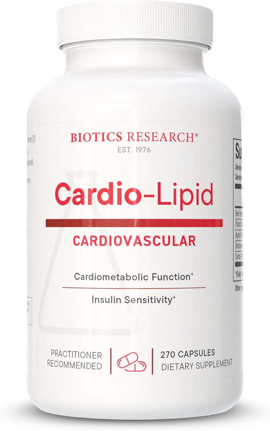BIOTICS RESEARCH Cardio-Lipid™ - Professional-Grade Cardiovascular Support Formula - Featuring Red Yeast Rice, Phytosterols, Berberine, Garlic & Delta-Tocopherol - Formulated with Mark Houston, MD
