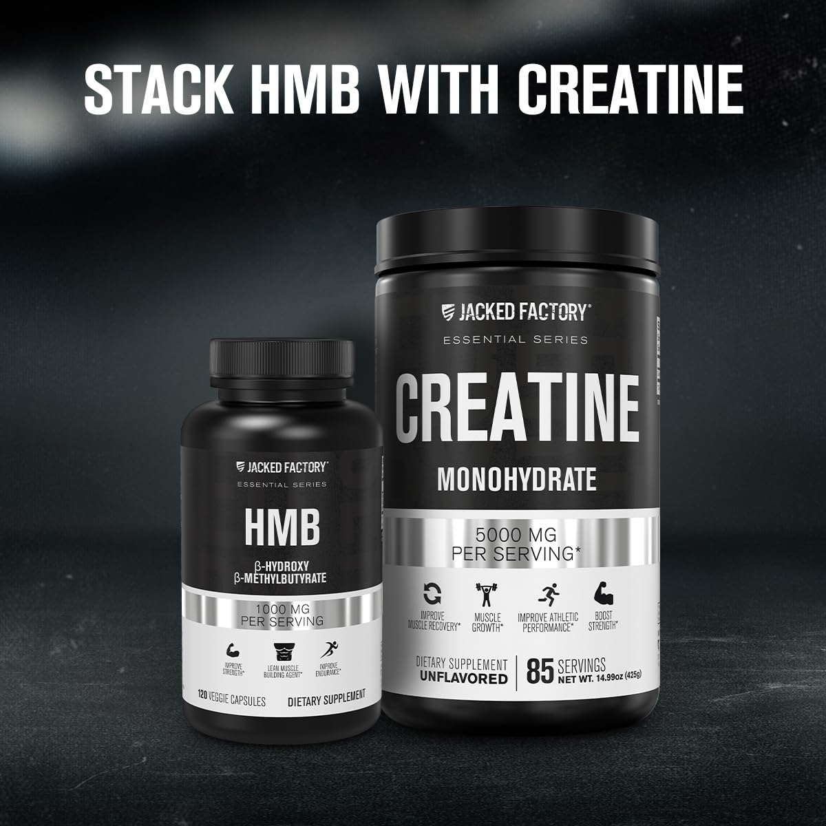 Jacked Factory Creatine Monohydrate Powder 150g - Creatine Supplement for Muscle