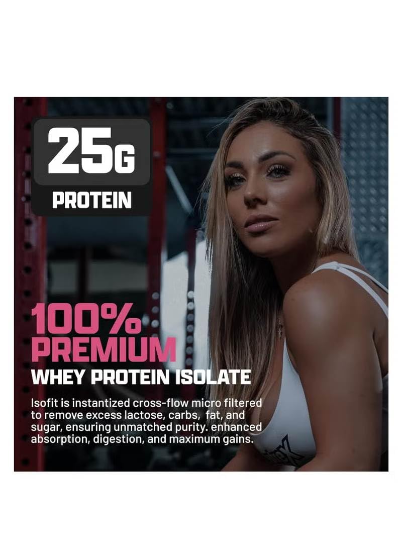 Nutrex Research IsoFit Whey Protein Powder Instantized 100% Whey Protein Isolate (30 Servings (Pack of 1), Vanilla Bean Ice Cream)