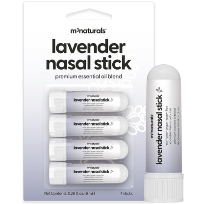 Mint Nasal Stick, Nasal Inhaler, Essential Oil Aromatherapy, 4 Sticks by M3