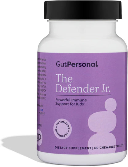 GutPersonal The Defender - Powerful Immune Defense with Vitamin A, C, and Botanical Extracts Elderberry, Echinacea, and More for Boosting Immune System with Natural Ingredients (Chewable)