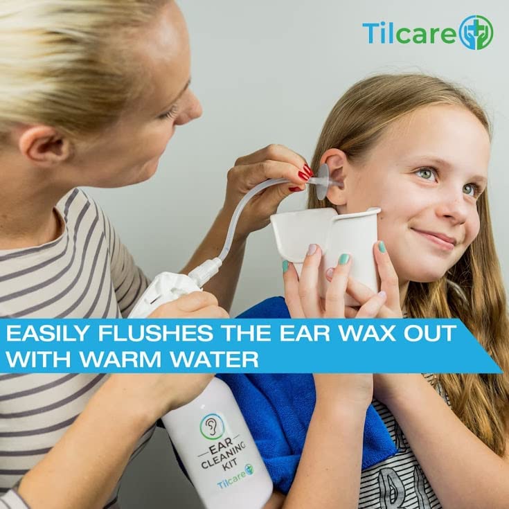 Ear Wax Removal Tool by Tilcare - Ear Irrigation Flushing System for Adults & Kids