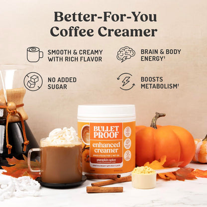 Bulletproof Original Creamer, 14.8 Ounces, Keto Coffee Creamer with MCT Oil and Grass-Fed Butter, Supports Brain Function