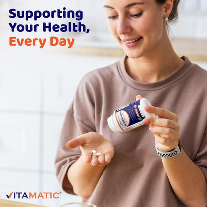 Vitamatic Akkermansia Muciniphila Gut Health - 60 DR Capsules (Delayed Released) - Made with Prebiotic Inulin Fiber