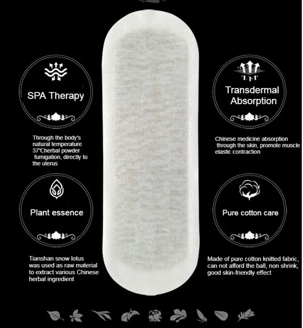 Premium Natural Organic Herbal Cotton Panty Liners for Women - Unscented, Thin, Cruelty-Free