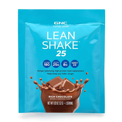 GNC Total Lean | Lean Shake 25 Packets | Individually Packaged High-Protein Meal