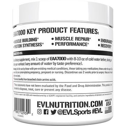 EAAs Amino Acids Powder - EAA Essential Amino Acids Pre & Post Workout Powder for Muscle Building Endurance and Recovery Support with 7g per Serving Plus 5g BCAAs (Pink Lemonade, 30 Servings)