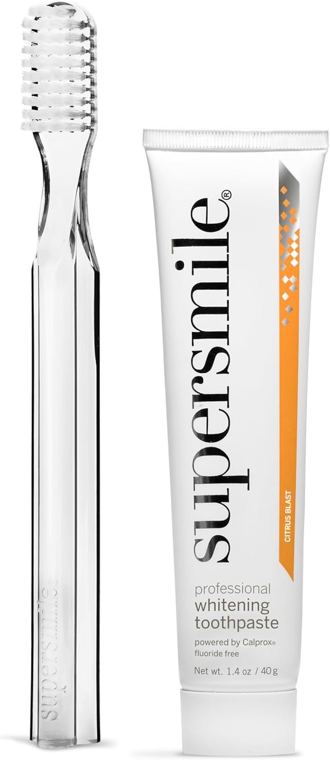 Supersmile Fluoride-Free Whitening Kit, Citrus Blast, 1.4 Oz Travel