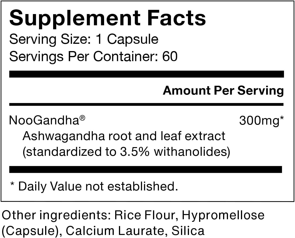 Momentous Ashwagandha Supplement - 300 mg NooGandha Ashwagandha Extract - Cognitive Performance, Alertness, & Focus Support - NSF Certified for Sport - Vegan - GMO- & Gluten-Free - 60 Servings