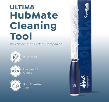 SuperMouth ULTIM8 Bundle - SmartBrush Electric Toothbrush+ SmartHub UV Sanitizer & Dryer + HubMate Microfiber Cleaning Tool - SuperBristles Clean 40X Better - Hygienic Maintenance Kit - Rose Gold