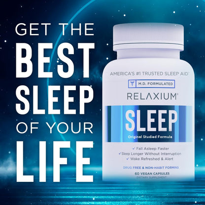 Relaxium Sleep Aid, 30-Day Supply, Dietary Supplement for Better Sleep