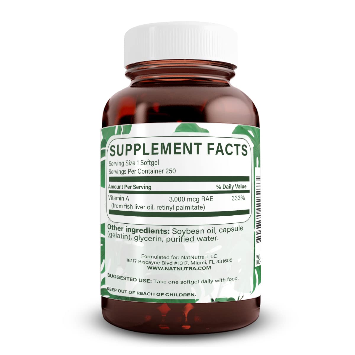 Natural Nutra Vitamin A 10000 IU Softgels, Vitamin A 100 Count | 10000 IU Per Softgel,Supports Eye Health,Supports Skin Health,Gluten Free