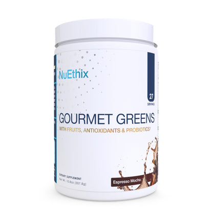 NuEthix Formulations Gourmet Greens Drink Powder Dietary Supplement with Fruit and Vegetable Superfoods and Probiotics, Berry, 30 Servings