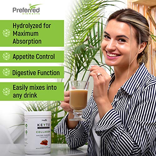 Keto Collagen Protein Powder with MCT Oil – Keto and Paleo Friendly Pure Grass Fed