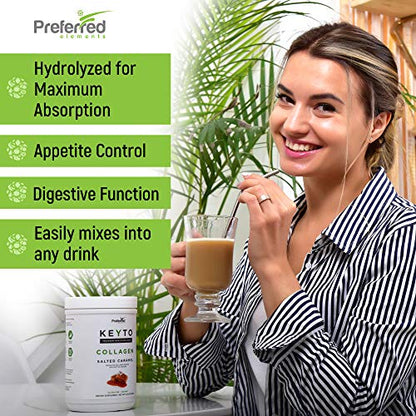 Keto Collagen Protein Powder with MCT Oil – Keto and Paleo Friendly Pure Grass Fed