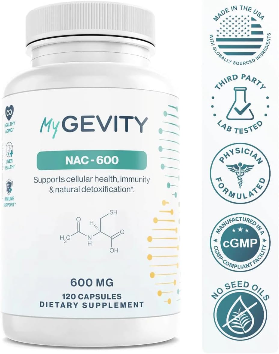 NAC 600mg – Zero fillers, Potency Verified, Physician Formulated N-Acetyl Cysteine – Vegan, No Seed Oils, Non-GMO, cGMP Made in USA – 120 Capsules