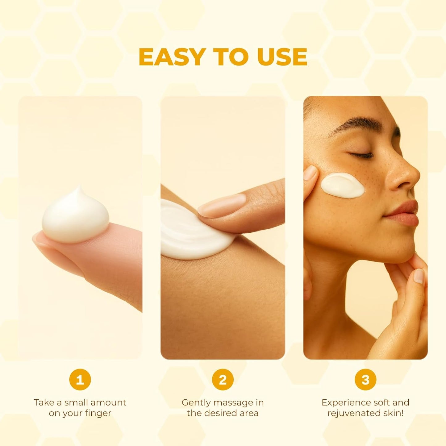 MONIER Bee Venom Cream | Hydrating, Smoothing, Firming, Wrinkle-Reducing | Comprehensive Bee Venom Skin Treatment Cream (Enhanced Formula)