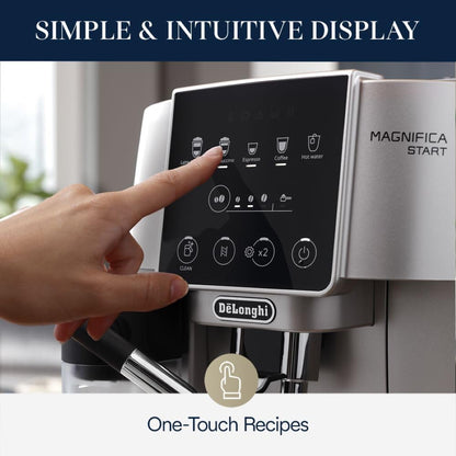 De'Longhi Magnifica Start Automatic Espresso Machine, Milk Frother, Silver