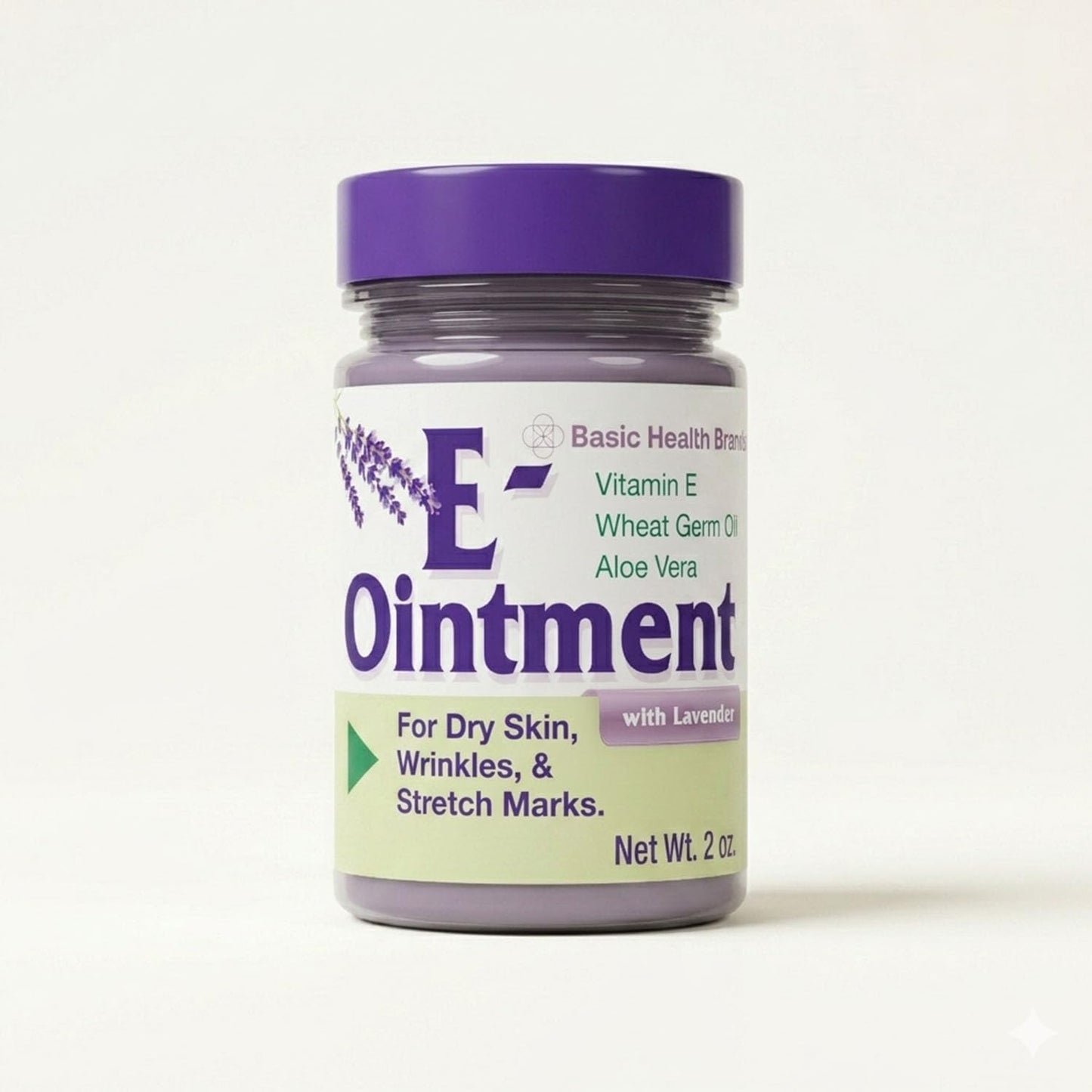 Vitamin E Moisturizing Cream, 2 oz | Vitamin E, Wheat Germ Oil, Aloe Vera Oil for Scars, Fine Lines & Wrinkles