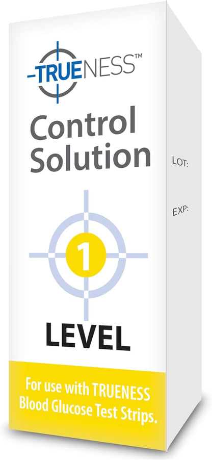 TRUENESS Level 1 Control Solution | Solution for Use with TRUENESS Blood Glucose Test Strips and Meter, Use to Confirm Glucose Testing System Works Correctly