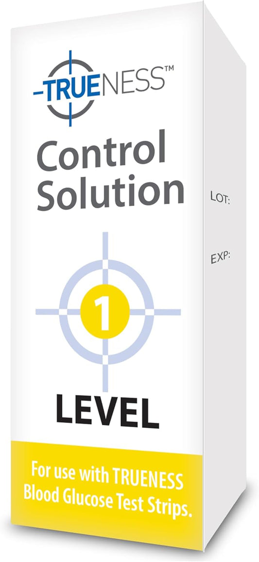 TRUENESS Level 1 Control Solution | Solution for Use with TRUENESS Blood Glucose Test Strips and Meter, Use to Confirm Glucose Testing System Works Correctly