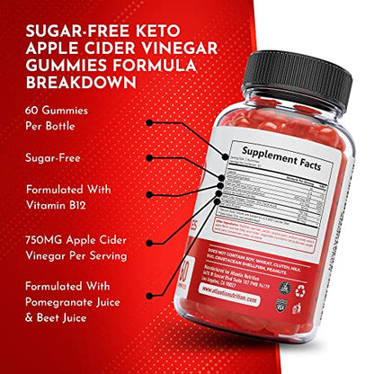 Sugar-Free Keto ACV Gummies for Weight Loss - Apple Cider Vinegar Keto ACV Gummies