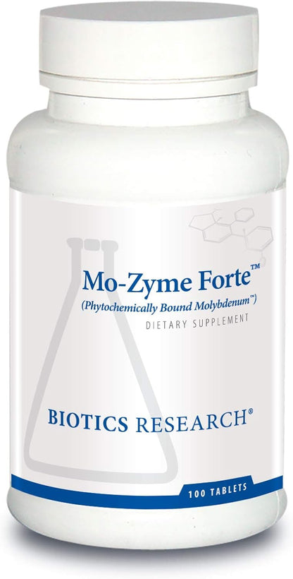 Biotics Research MoZyme Forte Molybdenum 150 mcg, Liver Support, Detoxification, Essential Trace Element, Healthy Metabolism, Antioxidant Support 100 Tablets