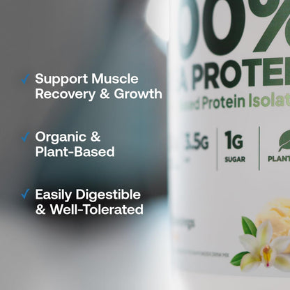 Transparent Labs 100% Pea Protein Powder - 28g Organic Plant Protein per Serving, Clean Pea Isolate Powder, USDA Organic, Vegan, Gluten-Free, Sugar-Free, Non-GMO - 30 Servings, Chocolate