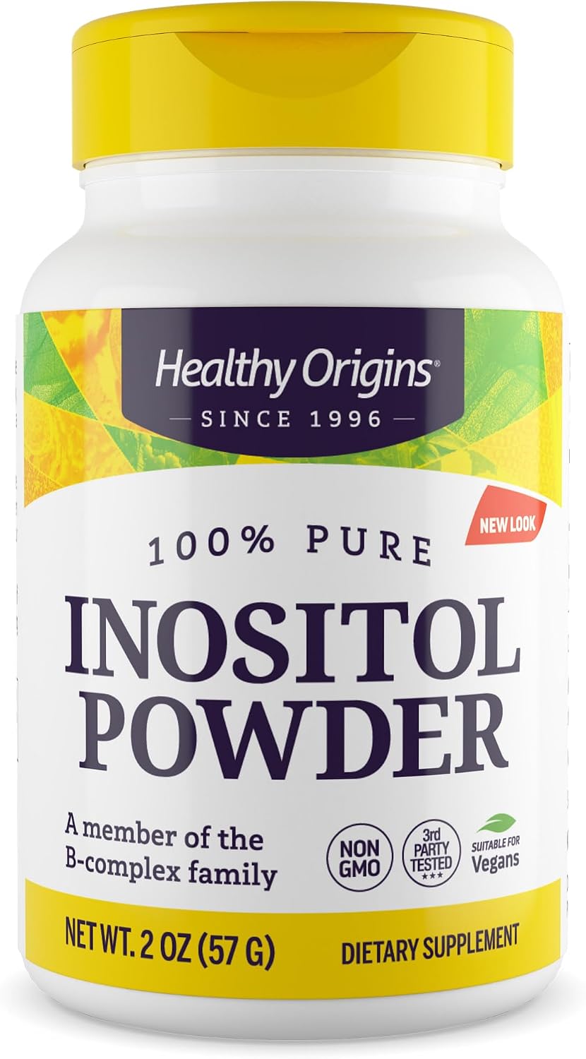 Healthy Origins Inositol Powder, Vitamin B8, 56.7g (2 Oz)