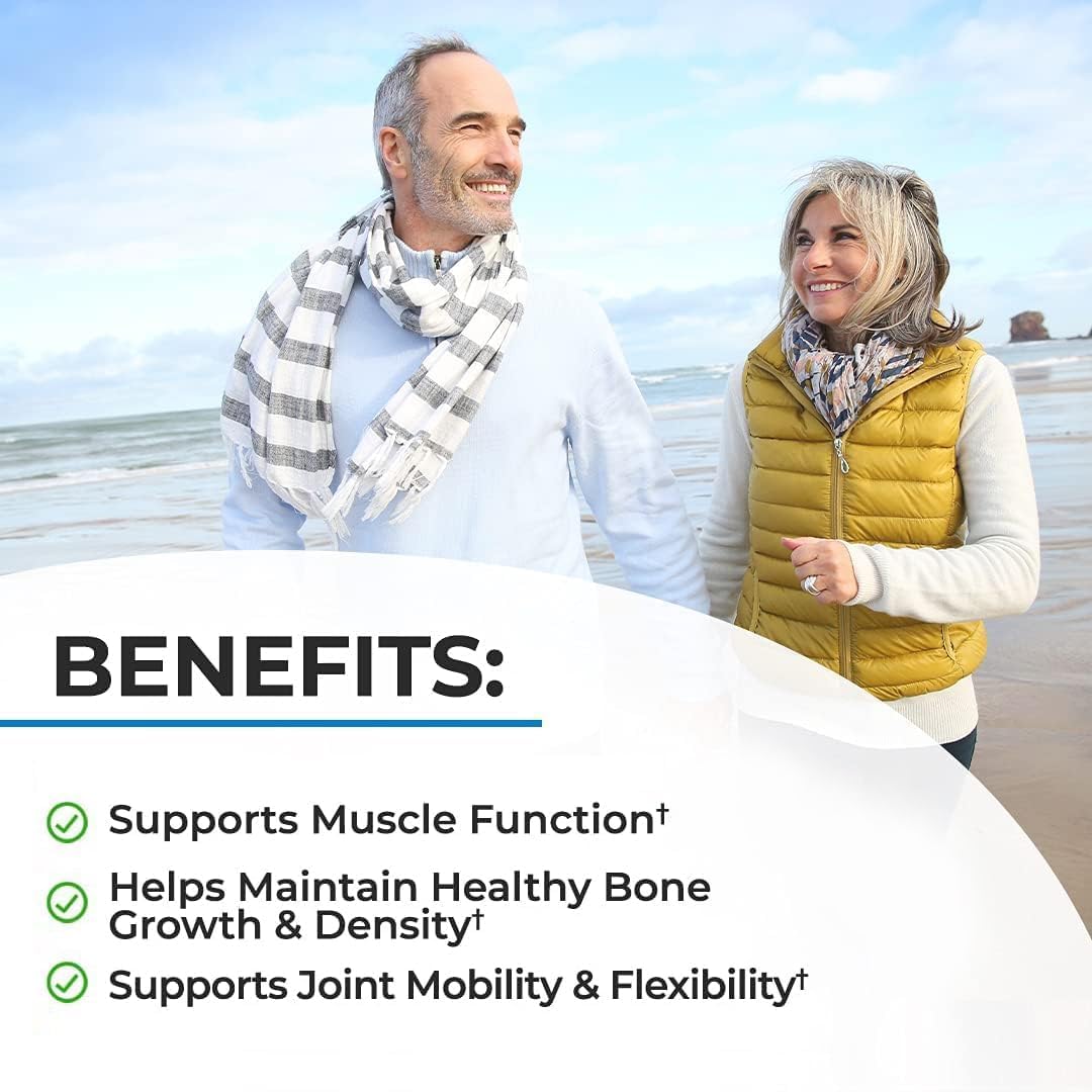 Bone Strength Supplement for Women & Men, 120 Capsules