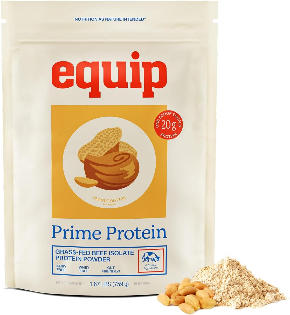Equip Foods Prime Protein Powder Peanut Butter & Prime Protein Powder Chocolate