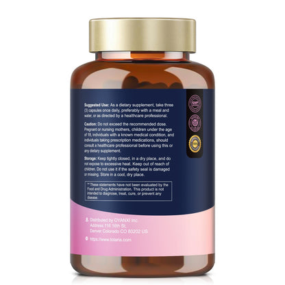 Totaria Myo-Inositol & D-Chiro Inositol Supplement Capules 3075mg, Plus Multivitamin Vitamin D3, Folate, Ideal 40:1 Ratio - Hormonal Balance for Women & Ovarian* Support | Vegan, Non GMO - 120 Caps