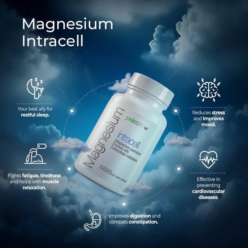 Premium Magnesium INTRACELL - 500 mg - 120 Capsules (2-Pack)