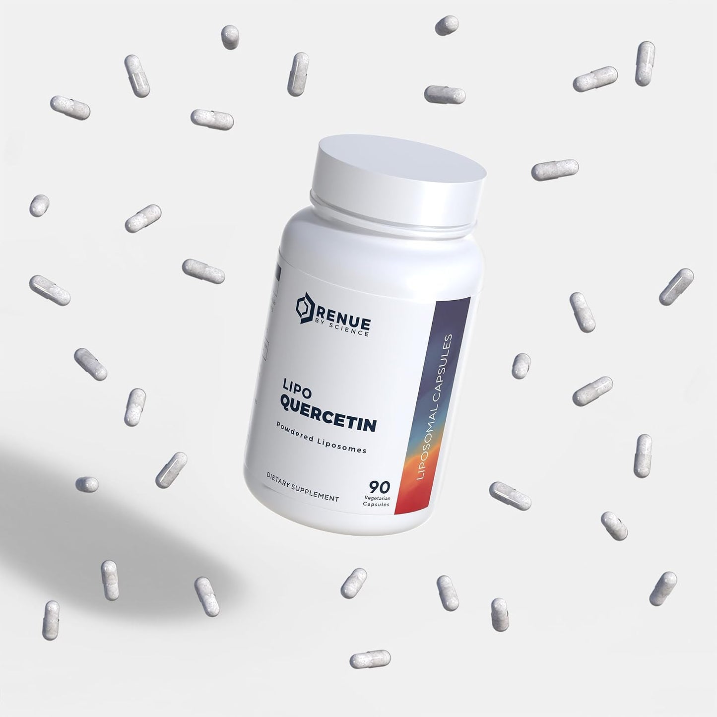 Renue By Science Quercetin | High Strength Liposomal Quercetin Supplements | 90 Quercitin Capsules - 150mg Quercetin per Serving | Non-GMO | Made in the USA & Third-Party Tested