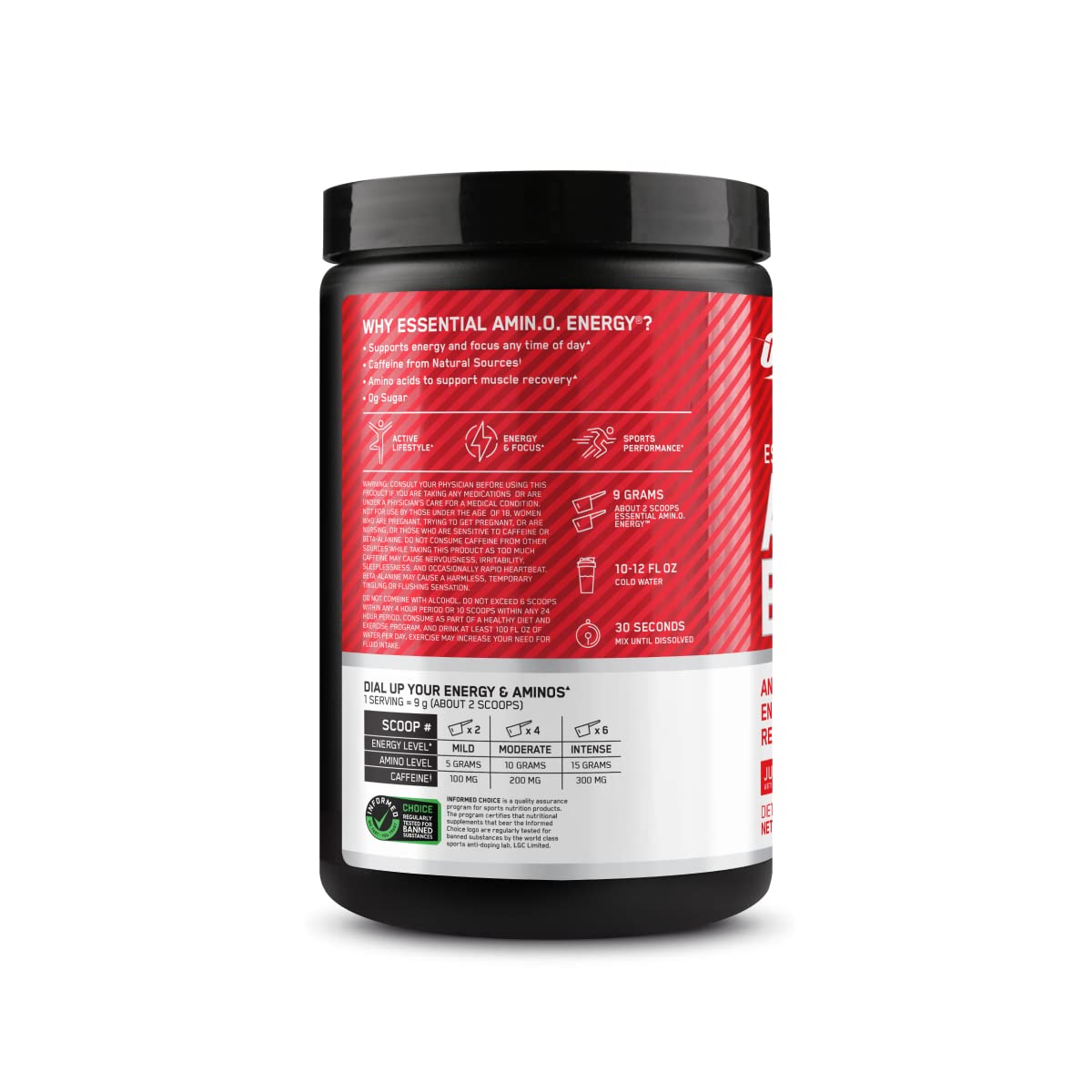 Optimum Nutrition Amino Energy - Pre Workout with Green Tea, BCAA, Amino Acids