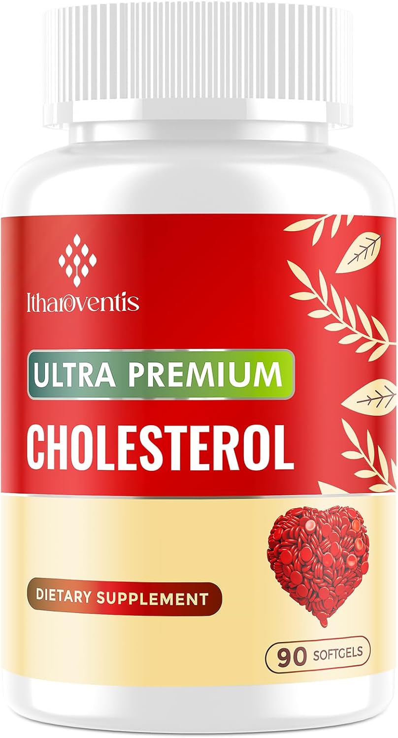 Itharoventis Plant Sterols Supplement with Red Yeast Rice | Advanced Formula with Omega-3, Bergamot & Garlic, 90 Softgels