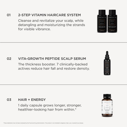 JSHealth Peptide Hair Growth Scalp Serum for Women. 7 Clinically Studied Actives with Capixyl, Capilia Longa, Baicapil. Supports Hair Retention and Density. Vegan, Oil-Free (1.69 fl oz)
